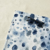 Serviette De Plage Bleu de jour de pluie (En situation)