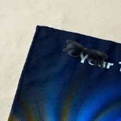 Serviette De Plage Bleu gravitationnel (En situation)