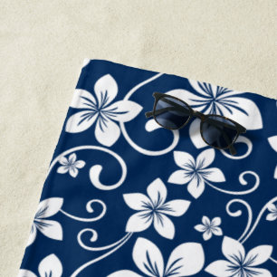 SERVIETTE DE PLAGE BLEU HAWAII (BLEU ROYAL)
