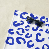 Serviette De Plage Bleu Leopard Beach Towel (En situation)