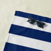 Serviette De Plage Bleu Nautique (En situation)