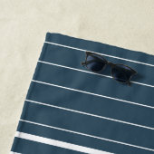 Serviette De Plage Bleu orange de la Marine Nautique (En situation)