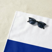 Serviette de plage Bleu Pause (En situation)