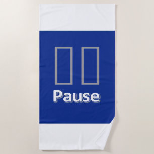 Serviette de plage Bleu Pause