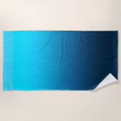Serviette De Plage Bleu rayé (Devant)