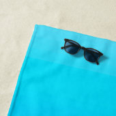 Serviette De Plage Bleu rayé (En situation)