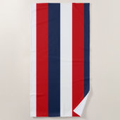 Serviette De Plage Bleu rouge (Devant)