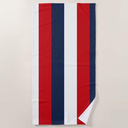 Serviette De Plage Bleu rouge (Devant)