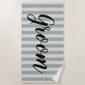 Serviette De Plage Bleu rustique (Devant)