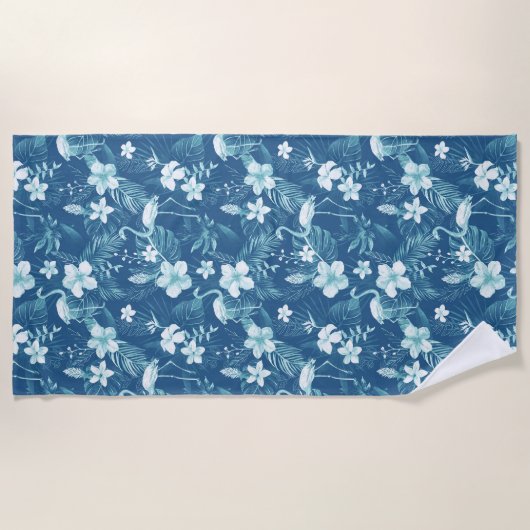 Serviette De Plage Bleu tropical (Devant)