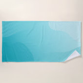 Serviette De Plage bleu turquoise (Devant)