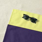 Serviette De Plage Bleus + Blocage couleur vert (En situation)
