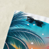 Serviette De Plage Bliss de coucher de soleil tropicale (En situation)