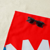 Serviette De Plage Bloc de couleur mécanique (En situation)