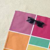 Serviette De Plage Blocs géométriques au printemps (En situation)