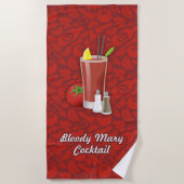 Serviette De Plage Bloody Mary (Devant)