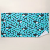 serviette de plage Blue Avalanche (Devant)