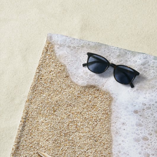 Serviette De Plage Blue Beach Waves (En situation)