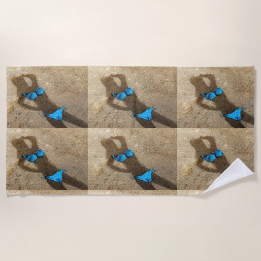 Serviette De Plage Blue Bikini Beach Sand Thunder_Cove (Devant)