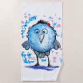 Serviette de plage Blue Bird (Devant)