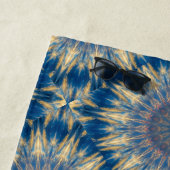 Serviette De Plage Blue Chakra Kaleidoscope Thunder_Cove (En situation)