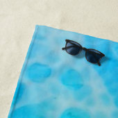 Serviette De Plage Blue Crush - Abstrait d'art côtier (En situation)