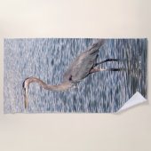serviette de plage Blue Heron (Devant)