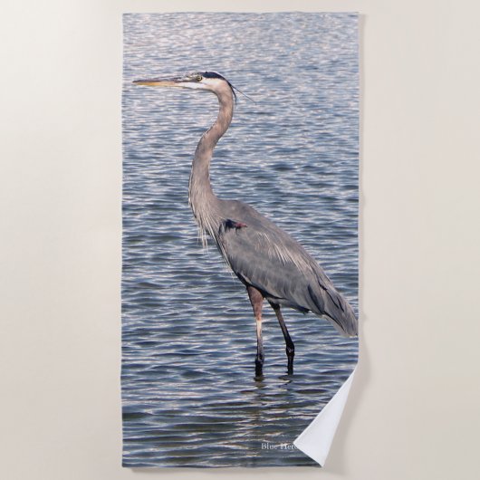 serviette de plage Blue Heron (Devant)