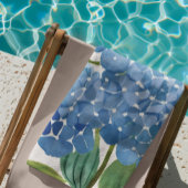 Serviette De Plage Blue Hydrangeas | Beau Floral Bush