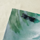 Serviette De Plage Blue Ocean Summer Beach Waves (En situation)