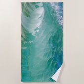 Serviette De Plage Blue Ocean Summer Beach Waves (Devant)