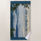 Serviette De Plage Blue Ridge Mountains High on Mountain Air (Devant)