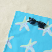 Serviette de plage Blue Starfish (En situation)