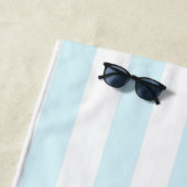 Serviette De Plage Blue Stripe Social Club Custom Wedding Merch Favor (En situation)