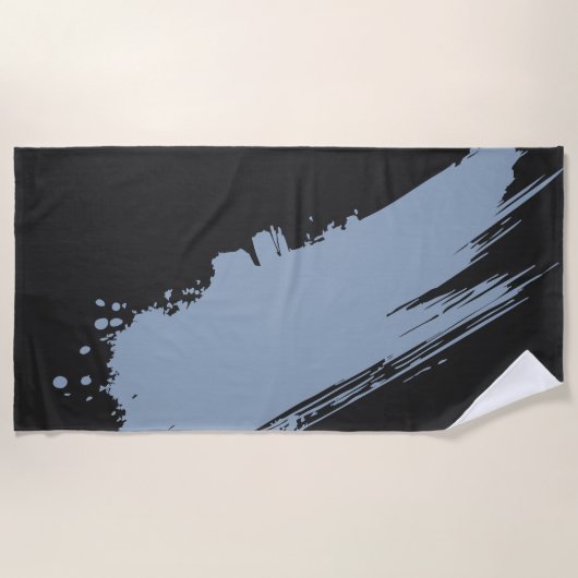 Serviette De Plage BlueHaze Noir (Devant)