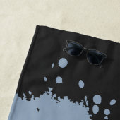 Serviette De Plage BlueHaze Noir (En situation)