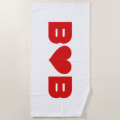 Serviette De Plage Bob Love (Devant)