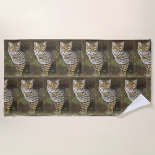 Serviette De Plage Bobcat (Devant)