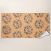 Serviette De Plage Boeuf de première qualité - Couleurs claires (Devant)