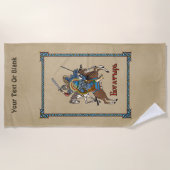 Serviette De Plage Bogatyr russe médiéval (Devant)