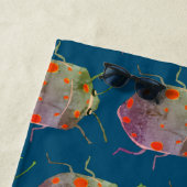 Serviette De Plage Bogues mignons (En situation)