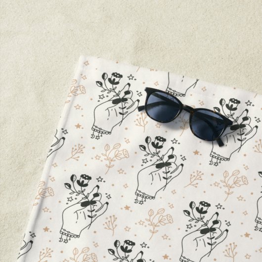 Serviette De Plage Bohème de cuisine (En situation)