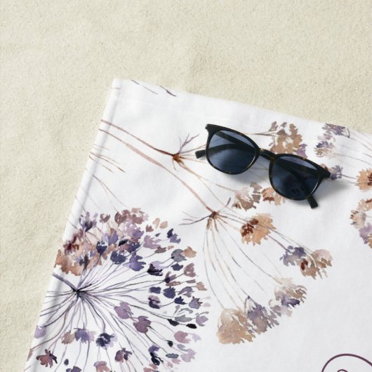 Serviette de plage bohème pour la mariée (En situation)