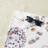 Serviette de plage bohème pour mariée (En situation)