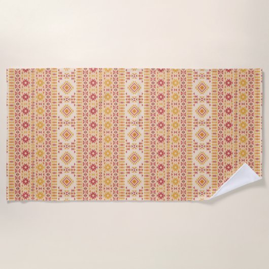 Serviette De Plage Boho Aztec Mousse (Devant)