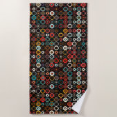 Serviette de plage Boho Circles (Devant)