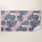 Serviette De Plage Boho de plage tropical (Devant)
