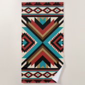 Serviette De Plage Boho Geometric (Devant)