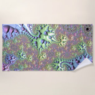 Serviette De Plage Boho Hippie Super brillant coloré arc-en-ciel frac