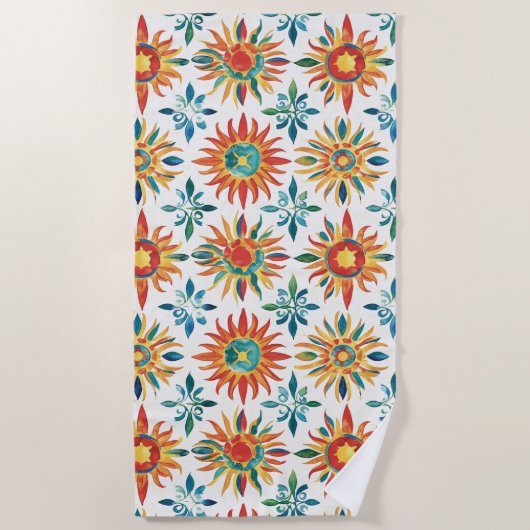 Serviette De Plage BOHO inspiré (Devant)